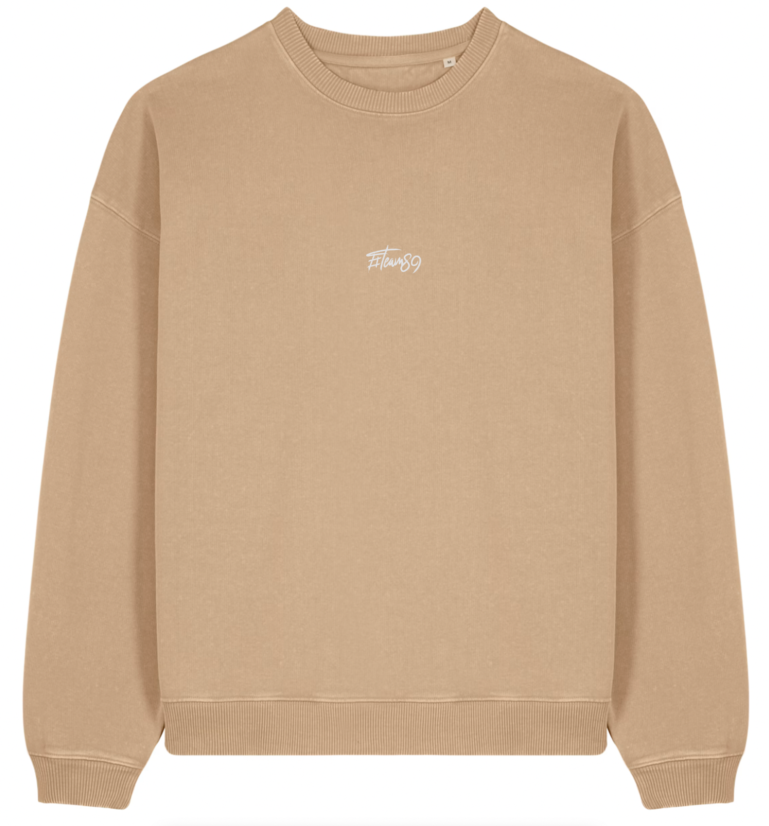 89 Sweatshirt Basic mit Frontstick Vintage Latte
