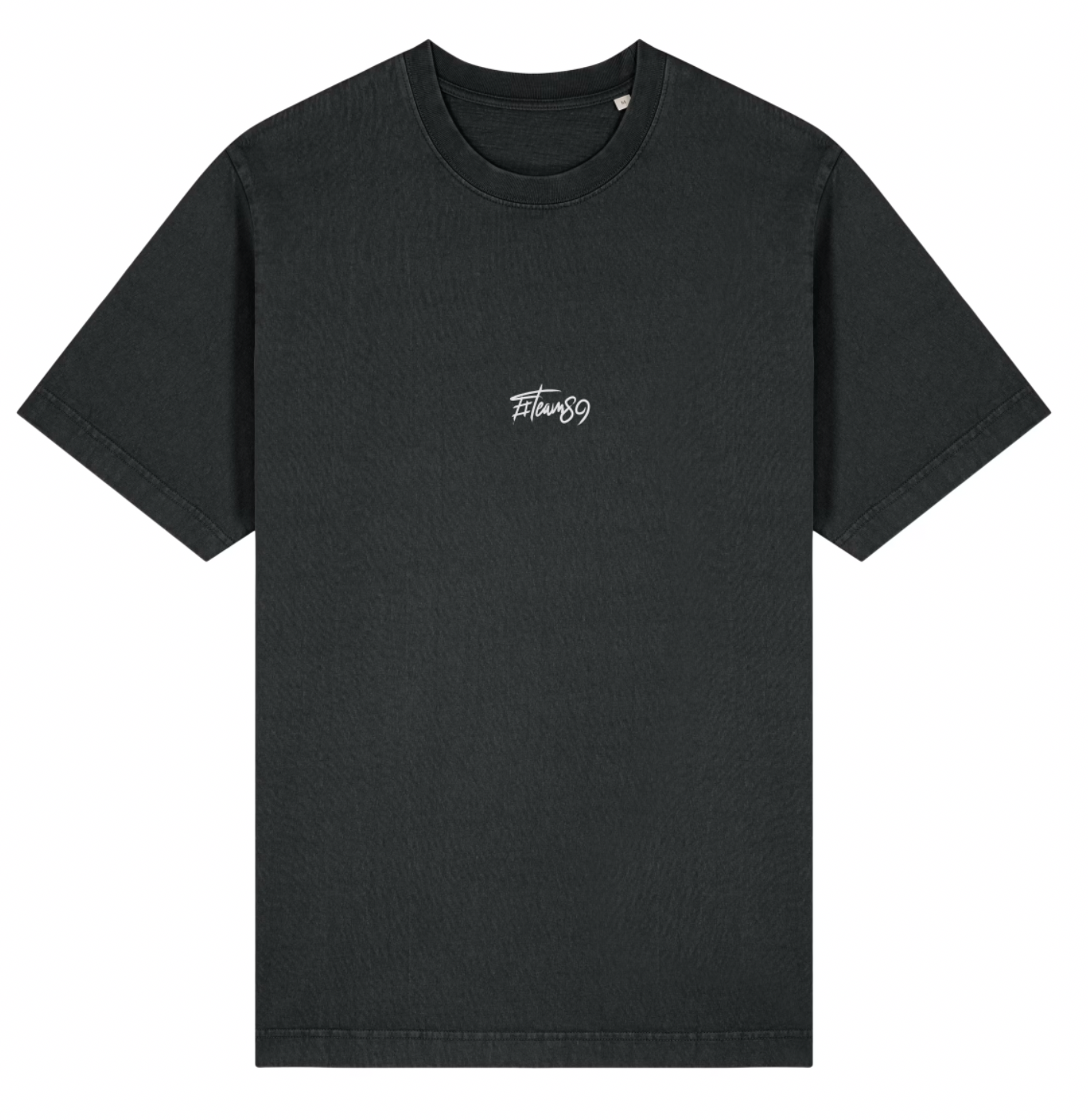 89 Tshirt Basic mit Frontstick Vintage Schwarz