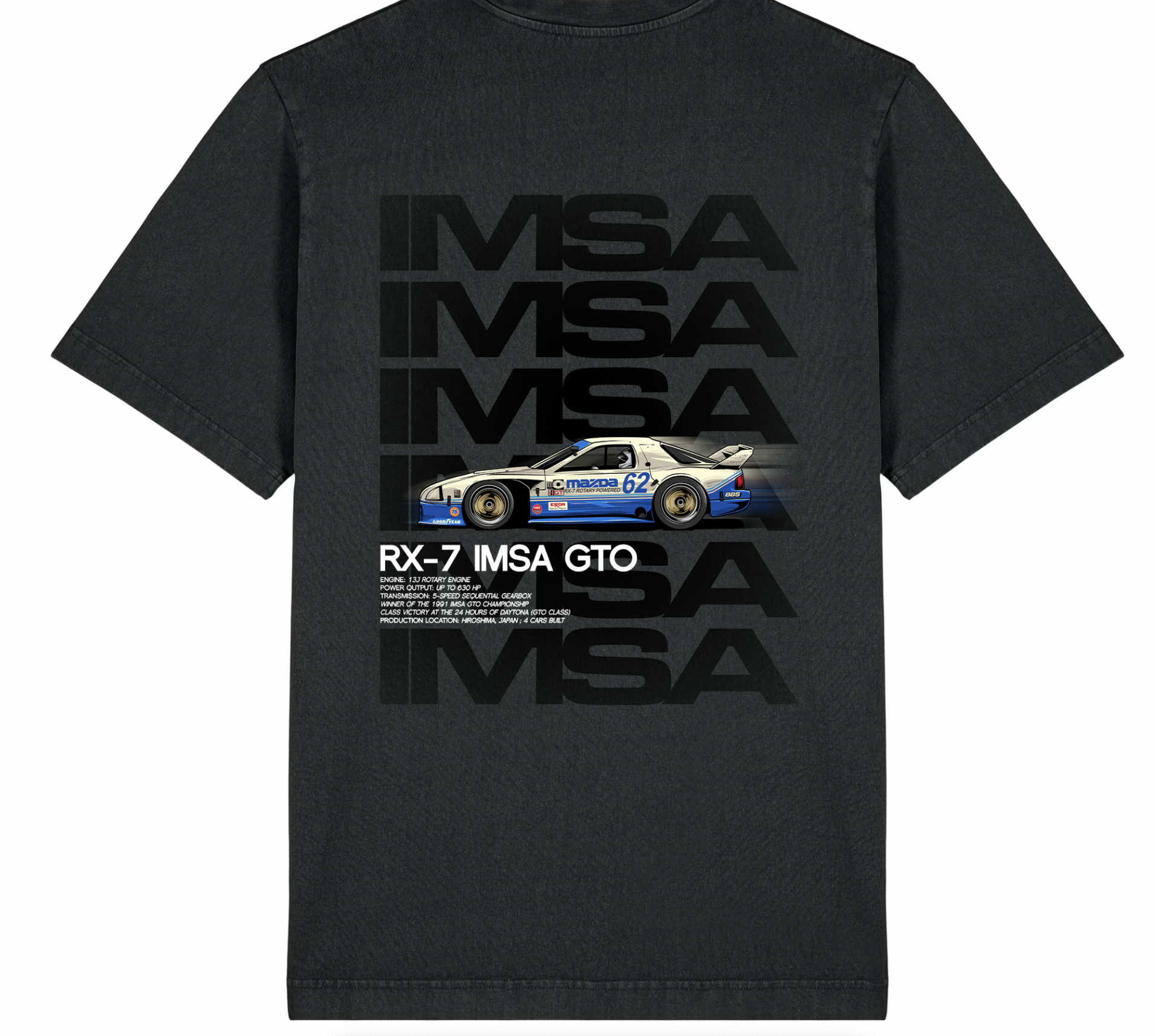 89 Tshirt IMSA GTO Schwarz